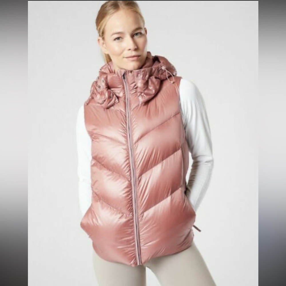 Athleta Mauve Puffer Vest